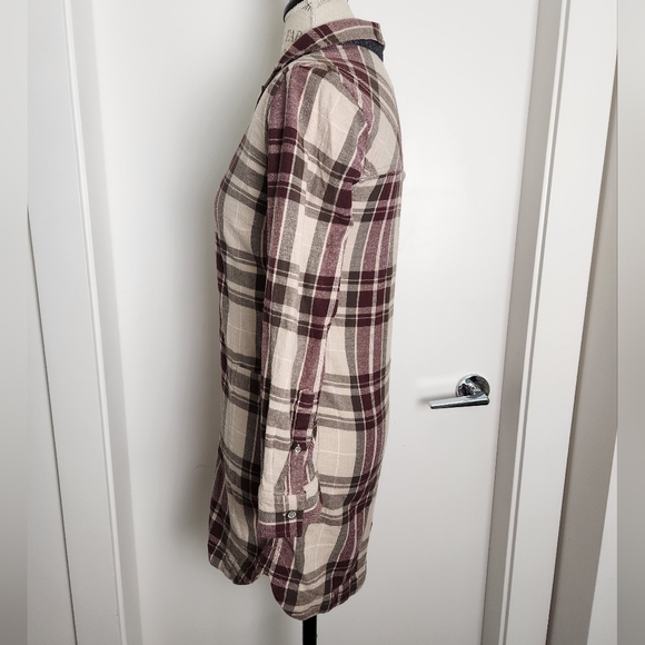 Vintage Plaid Flannel Shirt Dress - Picture 11 of 14